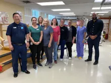 Kane and members at the Hope Fraser Canyon Hospital